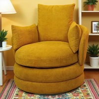 Nouveau canapé en chenille de style Hambourg, fauteuil pivotant, fauteuil inclinable une place, chaise individuelle de style tatami