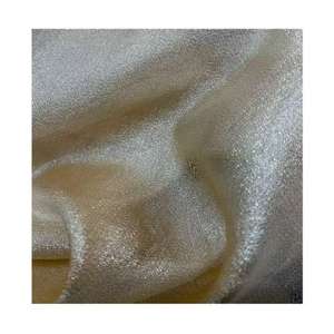 Tissu en mousseline métallique fine et légère Ou <span class=keywords><strong>Sha</strong></span>, 100% polyester, brillant et lumineux - Product Image 2