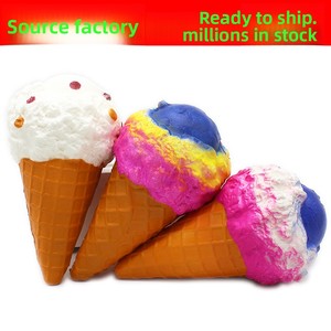 Juguete de Descompresión de Gelatina Blanda de Rebote Lento con Música para Amasar, Diseño de Helado - Product Image 3