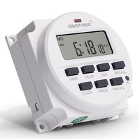 Temporizador Programable Semanal Digital TM618H de 7 Días, Control de Relé de Tiempo, Salida de Voltaje de CC 12V 24V CA 110V 120V 220V 230V