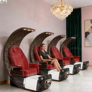 PronneBeauty nouveauté salon & spa durable conception de prévention des reflux salon spa <span class=keywords><strong>chaise</strong></span> de pédicure avec éclairage - Product Image 1
