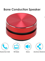 Haut-parleurs audio stéréo à conduction osseuse BT avec vibration, boîte de son numérique sans fil portable, haut-parleur à conduction osseuse