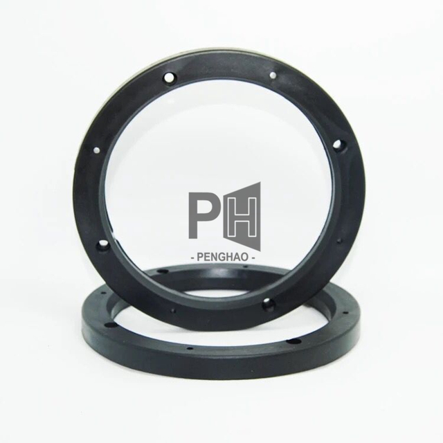 Universal 6.5 Inch Beveled Car Speaker Spacer Adapter Refitting Audio Mat Sound Dampening Installation Kit for Vehicles