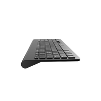 Teclado Inalámbrico USB-C Ultrafino con Diseño Americano, Interruptores Negros de Tipo Tijera, Idioma Inglés, Metálico, Nuevo