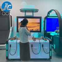 Machine de jeu d'arcade de simulateur de tir en métal à 4 joueurs populaire jeu de tir de parc d'attractions avec garantie de 1 an