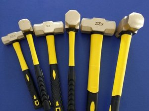 Martillo octogonal de alto grado TPR con mango de fibra de vidrio, martillo para morder, martillo para pulir completamente YO-15801 madera <span class=keywords><strong>YAOU</strong></span> - Product Image 4