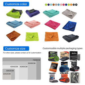 Chiffon de nettoyage pour voiture en microfibre à boucles torsadées, épais, séchage rapide, super absorbant, serviette de séchage en microfibre, serviette de lavage de voiture - Product Image 5