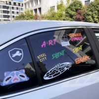Autocollants de voiture personnalisés de haute qualité, résistants à l'eau et aux UV, lettrage de voiture, autocollants en vinyle, autocollants pour pare-brise de voiture