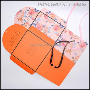 Enveloppe en papier kraft personnalisée bon marché, boîte cadeau pour foulard hijab - Product Image 3