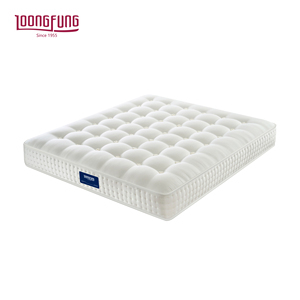 Matelas compressé personnalisable LOONGFUNG, matelas en soie tufté à la main pour hôtel/maison avec ressorts ensachés intelligents et latex naturel - Product Image 1