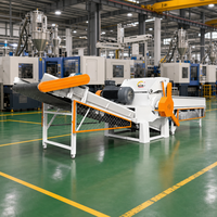 Broyeur de bouteilles PET automatique 110KW avec pompe à engrenages, machine de recyclage du plastique PP PC PVC, prix d'usine