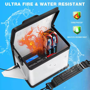 Bolsa de seguridad para batería Lipo ignífuga de gran capacidad, bolsa de transporte para batería con cremallera para almacenar y cargar - Product Image 5
