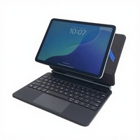 Clavier intelligent avec support flottant et pavé tactile multi-touch pour iPad Pro 11 M4 2024 et iPad Air 11 M2, sans batterie