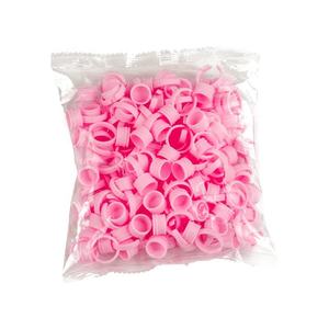 Gran oferta de plástico Rosa Grande Mediano pequeño ceja labio delineador de ojos 100 piezas <span class=keywords><strong>Microblading</strong></span> taza de tinta maquillaje permanente tatuaje anillo taza - Product Image 3