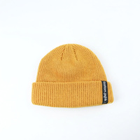 Bonnet tricoté personnalisé pour homme, style streetwear, hiver, ski, mode, avec revers coloré et côtelé, 100% acrylique, décontracté
