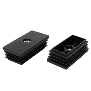 Shih Hung Plastics – Patins de pieds de meubles en plastique, noirs, rectangulaires, moulés par injection, pour meubles - Product Image 1