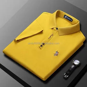 High end shopping mall matching short sleeved POLO shirt men's T-shirt summer casual foreign trade export men's clothing
