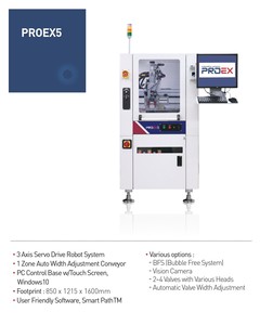 PROEX5 Machine de collage de convoyeur SMT à haute efficacité Machine de transfert hors ligne compacte 420x420mm Boîte de vitesses de production de panneaux - Product Image 6