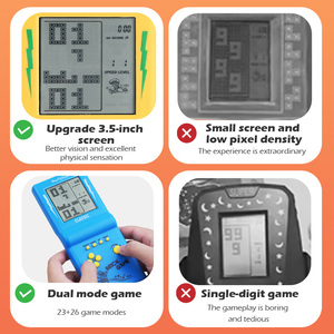 Console de Jeu Portable Électronique pour Enfants – Jeux Classiques, Machine de Jeu, Console <span class=keywords><strong>Brick</strong></span> pour Enfants, Jouets Tamagotchi J1 - Product Image 2