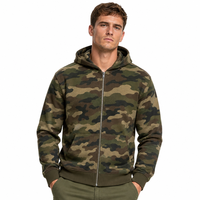 XUCHANG Fabricant OEM de sweats à capuche pour hommes, personnalisables avec logo, de haute qualité, style streetwear, en molleton 100% coton, avec imprimé camouflage graphique, grammage lourd