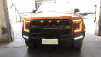 Body Kit untuk Ford Ranger T6 T7 T8 Facelift ke Konversi Bumper Mobil F150 Raptor F150