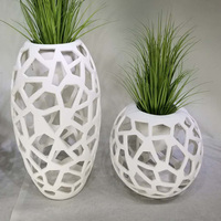 Pots de fleurs en fibre de verre écologiques et légers, très demandés, pour la décoration de bureaux et d'hôtels, jardinières creuses d'intérieur et d'extérieur