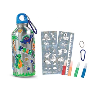 Jouet éducatif pour enfants, kit de peinture et de <span class=keywords><strong>dessin</strong></span> de dinosaures DIY, kits d'art et d'artisanat pour garçons, cadeaux pour enfants, gourde en acier inoxydable pour le sport - Product Image 5
