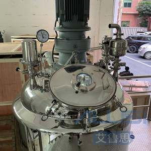 Machine à émulsifier sous vide de 500 L, type fixe, homogénéisateur mélangeur pour cosmétiques, transformation alimentaire, acier inoxydable - Product Image 3