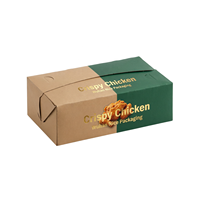 Boîtes à emporter pour frites, poulet frit, nuggets, emballages alimentaires en carton personnalisés, boîte à hamburger fabriquée en usine