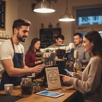 Nuevo Soporte de Madera Personalizable con RFID NFC para Google Pay y Alipay, Ecológico, para Pedidos con Código QR en Restaurantes