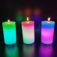 Bougie magique à changement de couleur avec capteur de lumière, parfum d'ambiance pour la maison