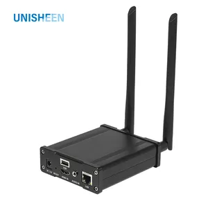 جهاز بث تدفق مباشر للبث الإلكتروني Unisheen H.265 HEVC H.264 HD HDMI USB to IP WIFI Video Encoder SRT RTMP HLS