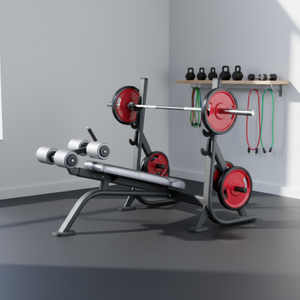 <span class=keywords><strong>Banc</strong></span> de musculation <span class=keywords><strong>incliné</strong></span> professionnel pour salle de sport - Équipement robuste pour les exercices de presse inclinée et abdominaux - Product Image 1