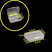 Caja de Almacenamiento Rectangular Pequeña de PP Reciclable Universal, Nueva, de 5.5*4cm, para Joyas y Relojes, Venta al Por Mayor