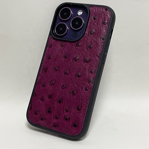 Commercio all'ingrosso struzzo goffrato in pelle di gomma paraurti cellulare cassa del telefono cellulare per <span class=keywords><strong>iphone</strong></span> 16 15 14 <span class=keywords><strong>13</strong></span> Pro - Product Image 3