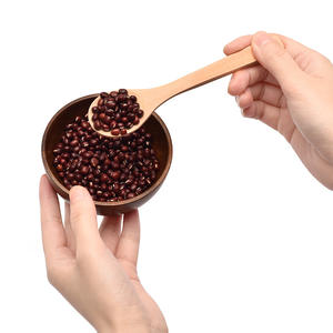 Piccoli cucchiai di legno manico corto Mini condimenti cucchiaio di sale natura legno cucchiaino di <span class=keywords><strong>miele</strong></span> <span class=keywords><strong>per</strong></span> caffè e tè marmellata di senape gelato - Product Image 4