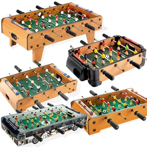 Factory Supply Indoor Parent-child Interactive Toys Wooden Funny Hand Football Game Two Persons Battle Foosball Table