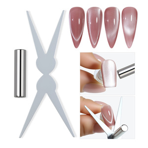 En gros Nouveaux ensembles d'aimants pour ongles double tête effet œil de chat et French pour le nail art DIY - Product Image 1