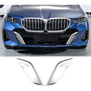 Para BMW Serie 5 i5 2024-2025: Marco decorativo para la entrada de aire del parachoques delantero, cubierta de la rejilla de ventilación del parachoques delantero - Product Image 4