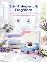 Feuilles de lessive écologiques, protection des couleurs, détachant, feuilles de lavage concentrées, savon à lessive en feuilles, OEM