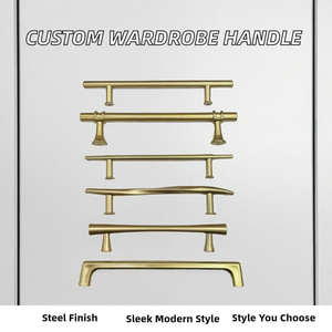 Modern Design Stainless Steel Furniture Wardrobe Pull Handle Hardware for Kitchen Drawer and Dresser Sliding <strong>Door</strong> Use - Product Image 2