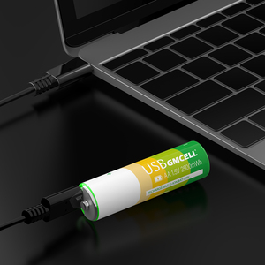 GMCELL 1.5V Type C <b>Rechargeable</b> 2500mWh USB <b>AA</b> Lithium Ion <b>Battery</b> with USB Cable 1000 Cycles -20-60 Operating Temp - Product Image 4