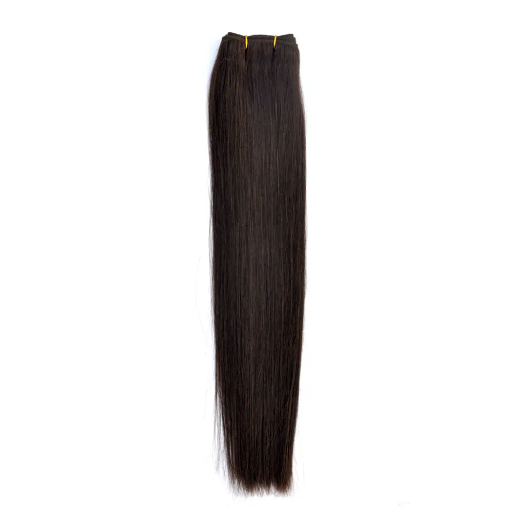 Yotchoi Kualitas Tinggi 100% Remy Rambut Indian Grosir Rambut Lurus Vendor Bundel Gelap Coklat Warna #2