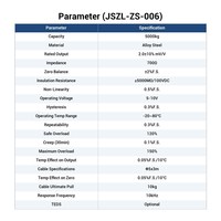 Capteur de pesage à colonne JSZL-ZS-006, 5000 kg, pour applications industrielles, type colonne, pour conteneurs, 5 tonnes