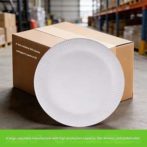 Custom OEM ODM Eco-Friendly Products Biodegradable Handmade Cake <b>Platters</b> Food Fast Food Commercial <b>Disposable</b> Paper Plates - Product Image 4