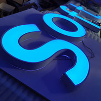 Lettres lumineuses LED géantes pour l'extérieur, enseignes de toit pour camions de nourriture, enseignes personnalisées pour remorques alimentaires, enseignes 3D avec logo LED