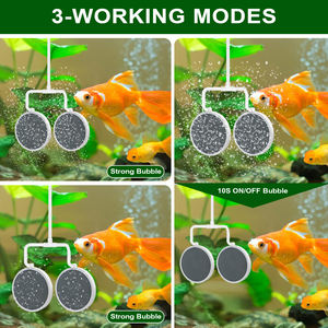 Aeration System Timer Thirty Watt Solar Aerator Two Outlets 8800Mah <b>Battery</b> Air Hoses For Fish Pond Aquaculture Tank - Product Image 3