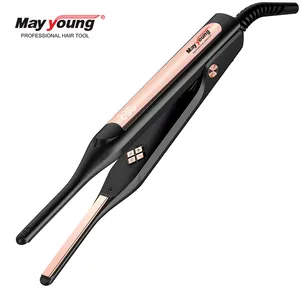 Small Flat Iron For Short Hair Beard Pixie Cut 3/10 Inch Pencil Flat Iron Hair Straightener