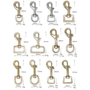 Chất Lượng Cao Hình Chữ P Đặc Biệt Túi Móc Các Bộ Phận Tuyệt Vời Con Chó Dây Xích Vòng Chìa Khóa Phụ Kiện Với Xoay Vòng Móc Mạ Kết Thúc - Product Image 6