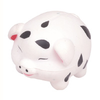 Jouets anti-stress en forme de cochon blanc, vente en gros, personnalisables, tendance, animaux de dessin animé, balles anti-stress mignonnes pour enfants, cadeaux
